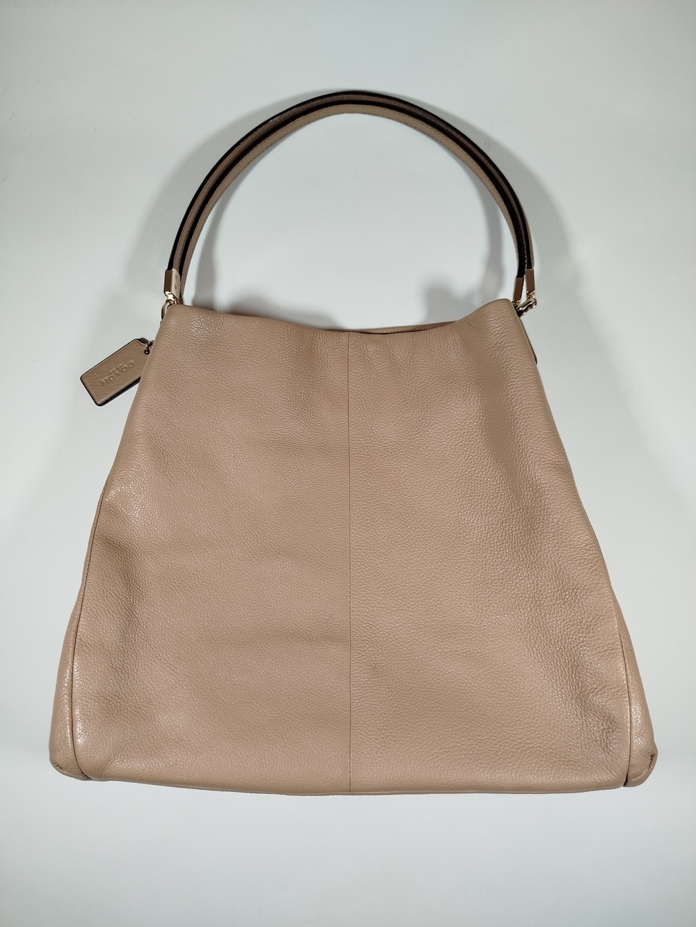 COACH Pebble Leather Hobo Bag in Taupe - Picture 12 of 15